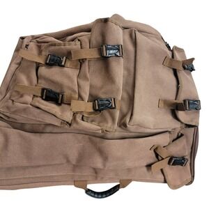 Artists Canvas Backpack Rucksack Travel Hiking Daypack School Bag Casual‎ Brown